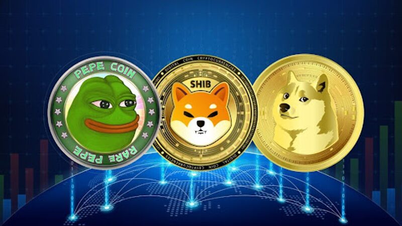 Bitcoin-ökning ger upphov till Meme Coin Mania: DOGE, PEPE & SHIB leder!