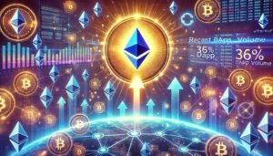 Ethereum DApp-volymen ökar med 36% på en vecka