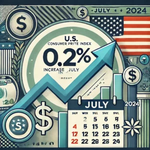 KPI i USA ökade med 0,2% i juli, som förväntat