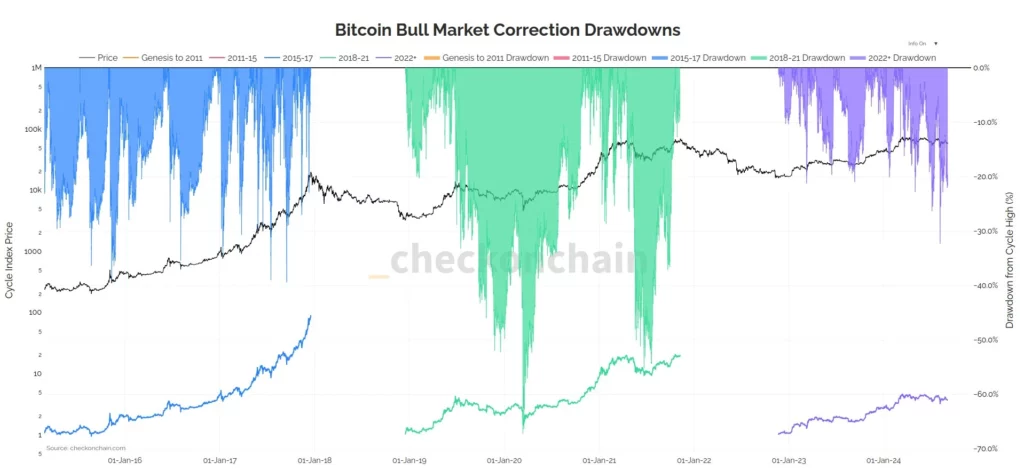 Bitcoin-tjurmarknadskorrigeringar-neddragningar