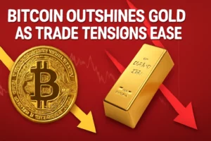Bitcoin överträffar guld när handelsspänningarna avtar