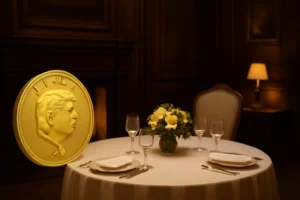 Trump värd för privat middag för ledande investerare i $TRUMP Memecoin